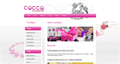 Desktop Screenshot of cocco.cz